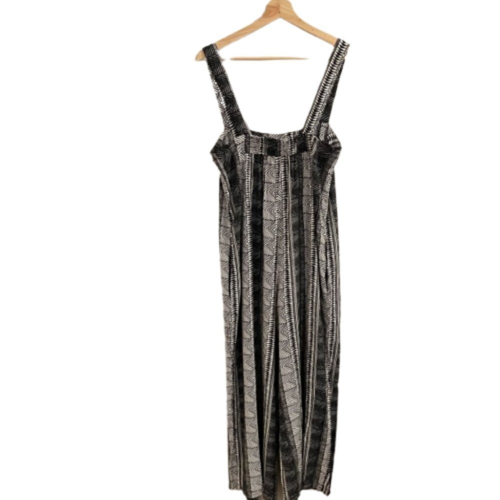 Urban Outfitters Edith Relaxed Square-Neck Wide Leg Jumpsuit Size Medium - Picture 5 of 10